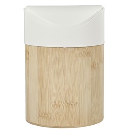 Mini Kosz na Śmieci Bambus/Biały
