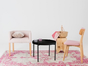 Stół Kawowy Hanna Metal 1-F 60x45 Czarny