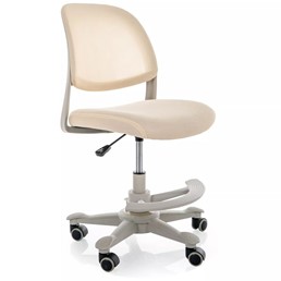 Fotel Obrotowy Q-027 Beżowy/Szary