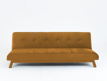 Sofa Rozkładana 3 os. Modes L 210x90x78 Marakuja/Czarny