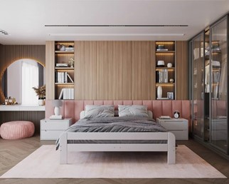 Panel Tapicerowany Ścienny TRINITY 90x25 Turkusowy