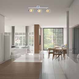 Listwa FLAVIO 3 Biały/Chrom