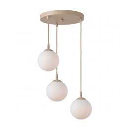 Lampa Wisząca COSMO 3PREM Beżowy/Opal