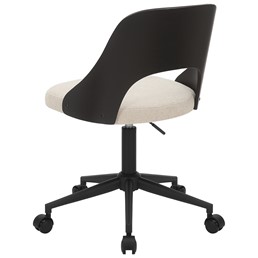 Fotel Obrotowy LUCY Czarny/Beżowy