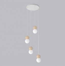 Lampa Wisząca LOOP 4 Biały