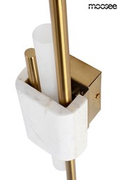 Lampa Ścienna EVANS Biały/Złoty