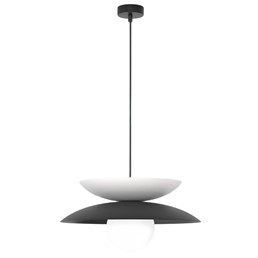 Lampa Wisząca NAGOYA 1 Czarny/Biały