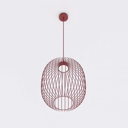 Lampa Wisząca MANTRA 1 Burgundowy