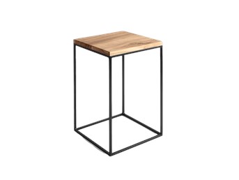 Stolik Tensio Solid Wood 30x30x60 Dąb/Czarny