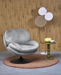 Fotel Wypoczynkowy SHELL Popielaty