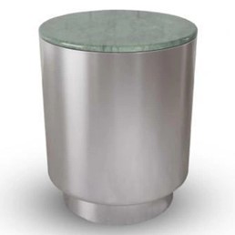 Stolik CANGAS fi45 Marmur/Zielony