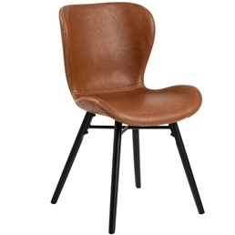 Krzesło BATILDA RETRO Czarny/Brandy