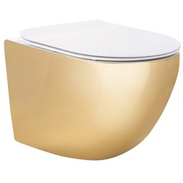 Misa WC CARLO MINI TORNADO NF Złot/Biały