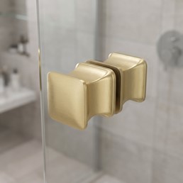 Klamka Do Drzwi Prysznicowych 04 Złoty Szczotkowany