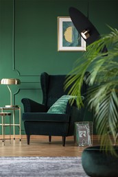 Lampa Wisząca BURGAS K-5458 Czarny/Złoty