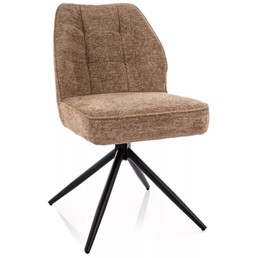 Krzesło JOHN Raven Latte/Czarny Mat