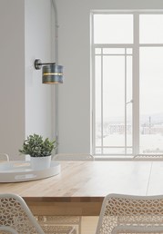 Kinkiet ZIMBO K-5224 Czarny/Złoty