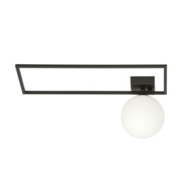 Lampa Sufitowa IMAGO 1A Czarny/Opal