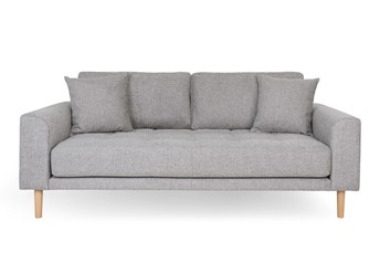Sofa Trzyosobowa LIDO Jasny Szary/Naturalny