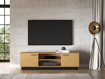 Szafka RTV MODESTO 06 Dąb Stylowy/Czarny