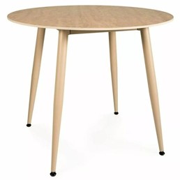 Stół RION Fi90cm Beż Mat/Kaszmir