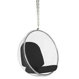 Fotel wiszący BUBBLE poduszka Czarna