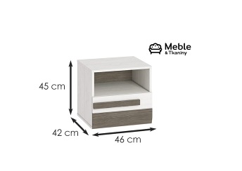 Szafka Nocna BLANCO 18 Sosna Śnieżna