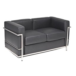 Sofa 2-osobowa KUBIK Czarny