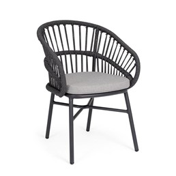 Krzesło Ogrodowe ODIVELAS Czarny