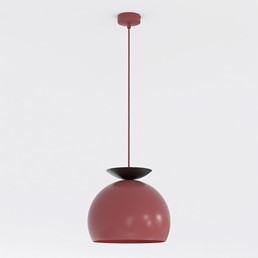 Lampa Wisząca GEO 1 Czarny/Burgundowy