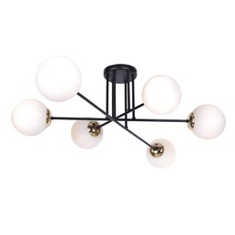 Lampa Sufitowa ISLA K-4915 Czarny/Patyna/Biały Matowy