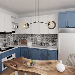 Lampa Wisząca SKIVA 2 Czarny