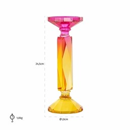 Świecznik MIRTE Wielokolorowy