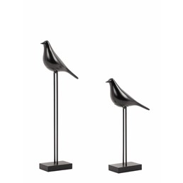 Zestaw 2 Dekoracji SHP BIRDY Czarny