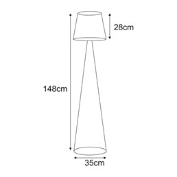Lampa Podłogowa LIVIA K-5817 Beż
