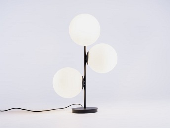 Lampa Stołowa Bobler 40x40x52 Czarny