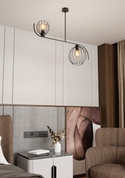 Lampa Wisząca ECHO 2 Czarny