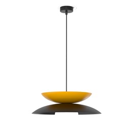 Lampa Wisząca NAGOYA 1 Czarny/Pomarańczowy