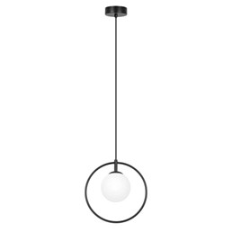 Lampa Wisząca PARVA K-3837 Czarny/Biały