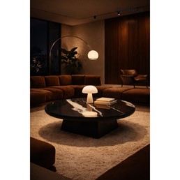 Stolik Kawowy DOVER Fi100cm Czarny