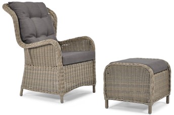 Fotel SONATA Z Podnóżkiem - Szary