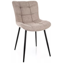 Krzesło JULIA Brego Jasny Beż/Czarny Mat