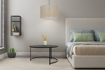 Stolik KAJA HOME KS-39 fi80 Czarny