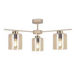 Lampa Sufitowa VANES K-5811 Bursztynowy/Beż/Złoty