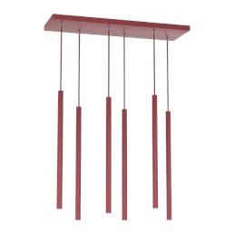 Lampa Wisząca SELTER 6 Burgundowy