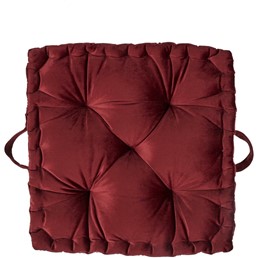 Poduszka Gruba Pikowana Bordowy