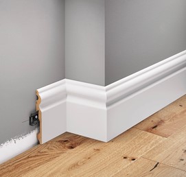 Listwa Przypodłogowa MDF Laminowana LMDF-08 220 cm Biały Półmat