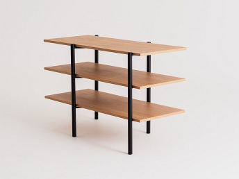 Konsola Rave Basic 3F 110x45 Dąb/Czarny