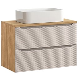 Zestaw Meblowy KATI 90cm Beż/Dąb Olejowany