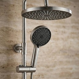 Zestaw Natryskowy LUNGO STRIPE Nikiel Szczotkowany